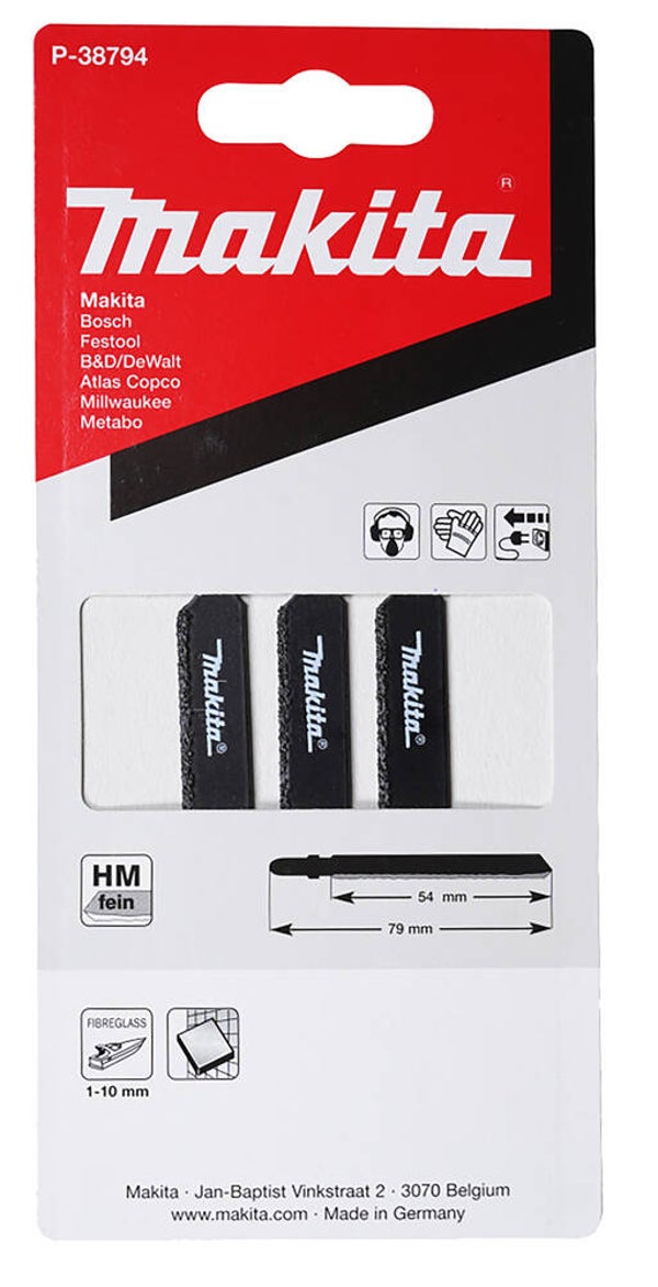 MAKITA P38794  PK3 Jig Saw Blade 79 x 0,8 mm