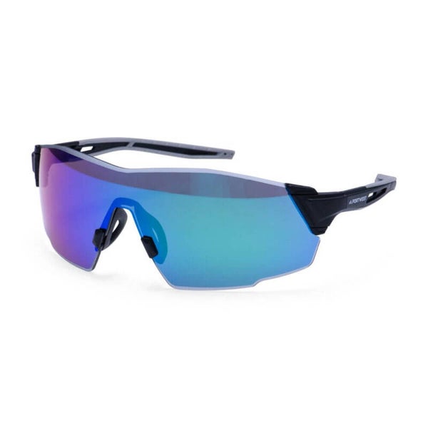 PORTWEST  PT01 - Sporty Shield Safety Glasses Blue Mirror