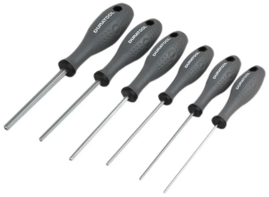 DURATOOL D03444  Security Hex sizes: 2.5mm, 3mm, 4mm, 5mm, 6mm & 8mm