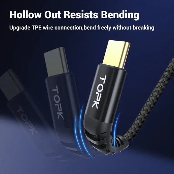 USBAUSBC  3A USB-A Type C Fast Charge Sync USB-C to USB 2.0 Data Transfer Cable Lead