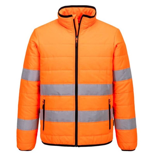 PORTWEST S617 - Hi-Vis Baffle Jacket Orange/Black