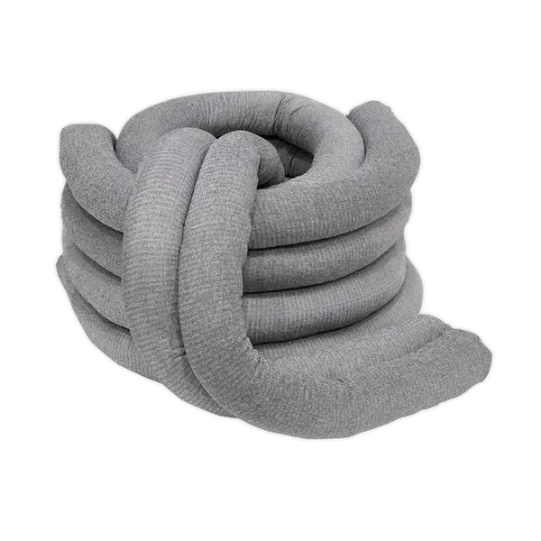 SEALEY SAS10 Spill Absorbent Sock 80mm x 1.2m - Pack of 10