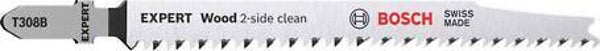 BOSCH T308B PK5 High Precision tear-free cutting wood jig saw blades