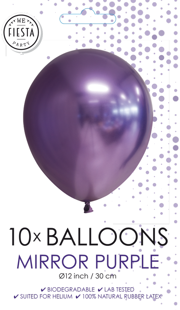 Latex Ballonnen Exclusive Mirror 12 Inch - Purple