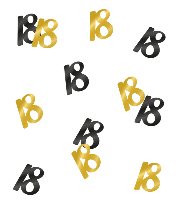 Tafelconfetti Classy Party nr. 18 - Goud/zwart