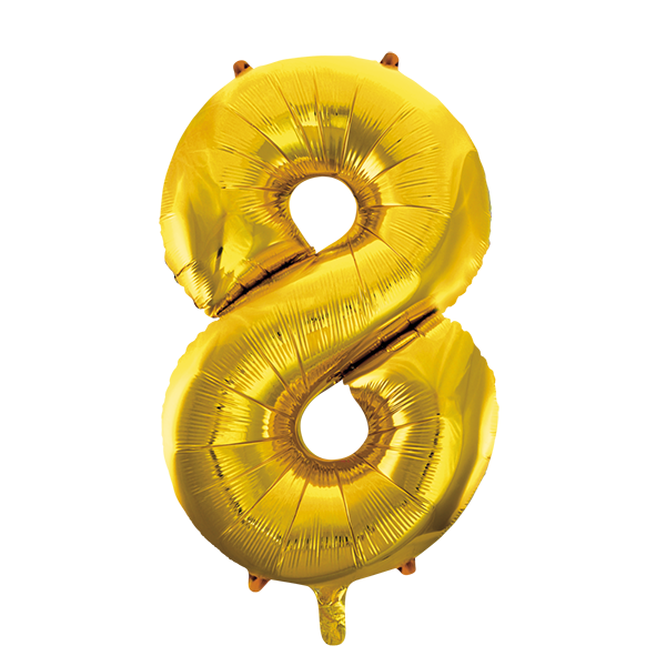 Cijferballon nr. 8 - 86 cm