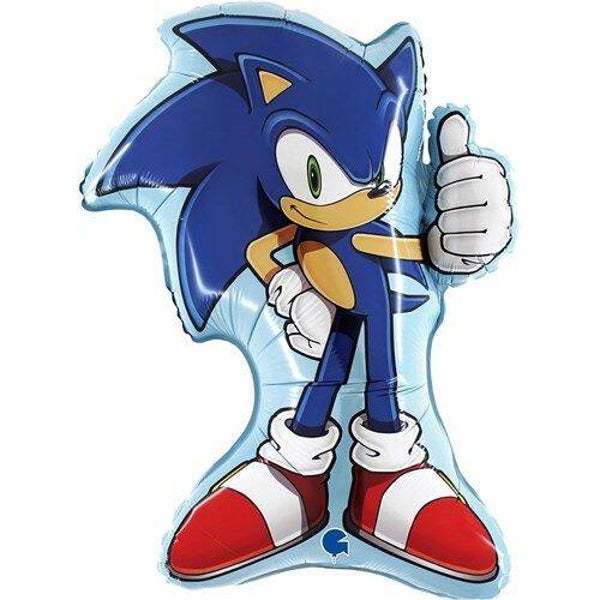 Folieballon Kind Sonic Figuur 33''