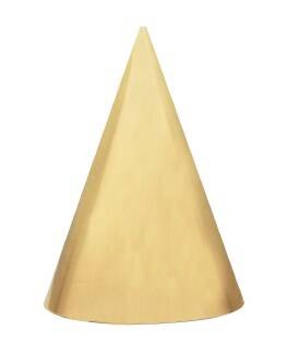 Feesthoedjes accessoire 6st. - Goud