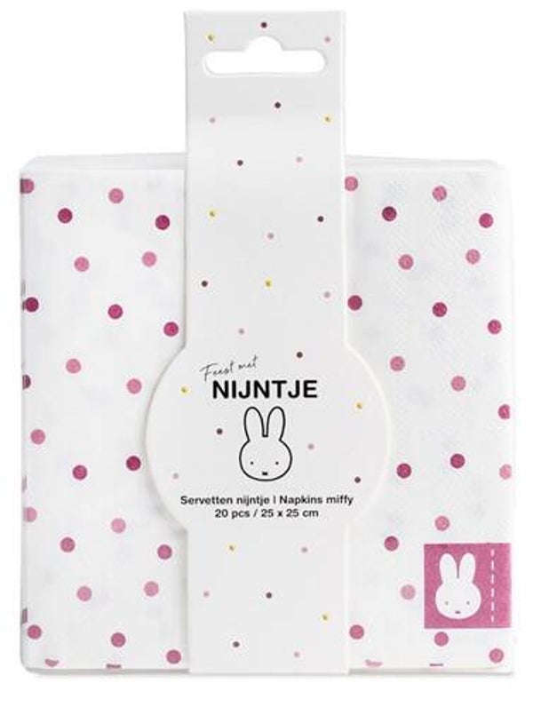 Servetten Baby Nijntje 20st. - Roze