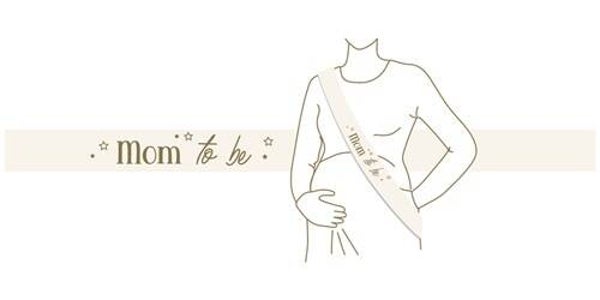 Sjerp Babyshower 'Mom To Be' - Beige