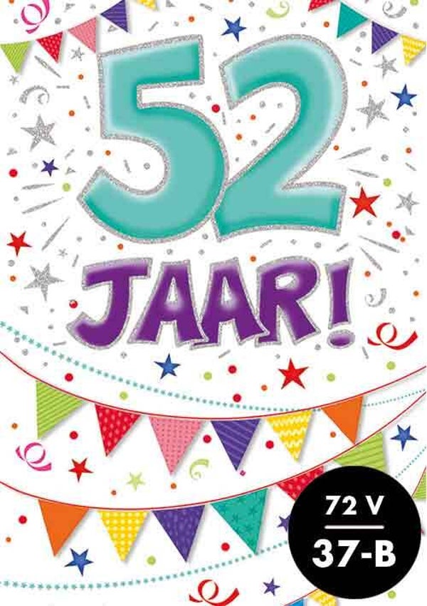 Wenskaart Leeftijd 52