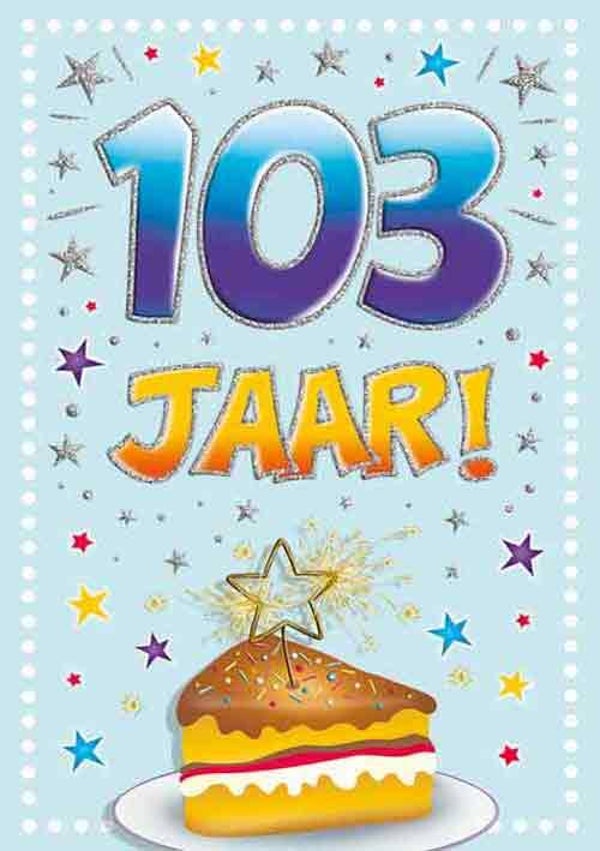 Wenskaart Leeftijd 103