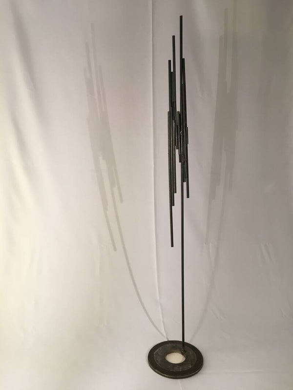 Stahlstab-Skulptur "Kristall-Stele"
