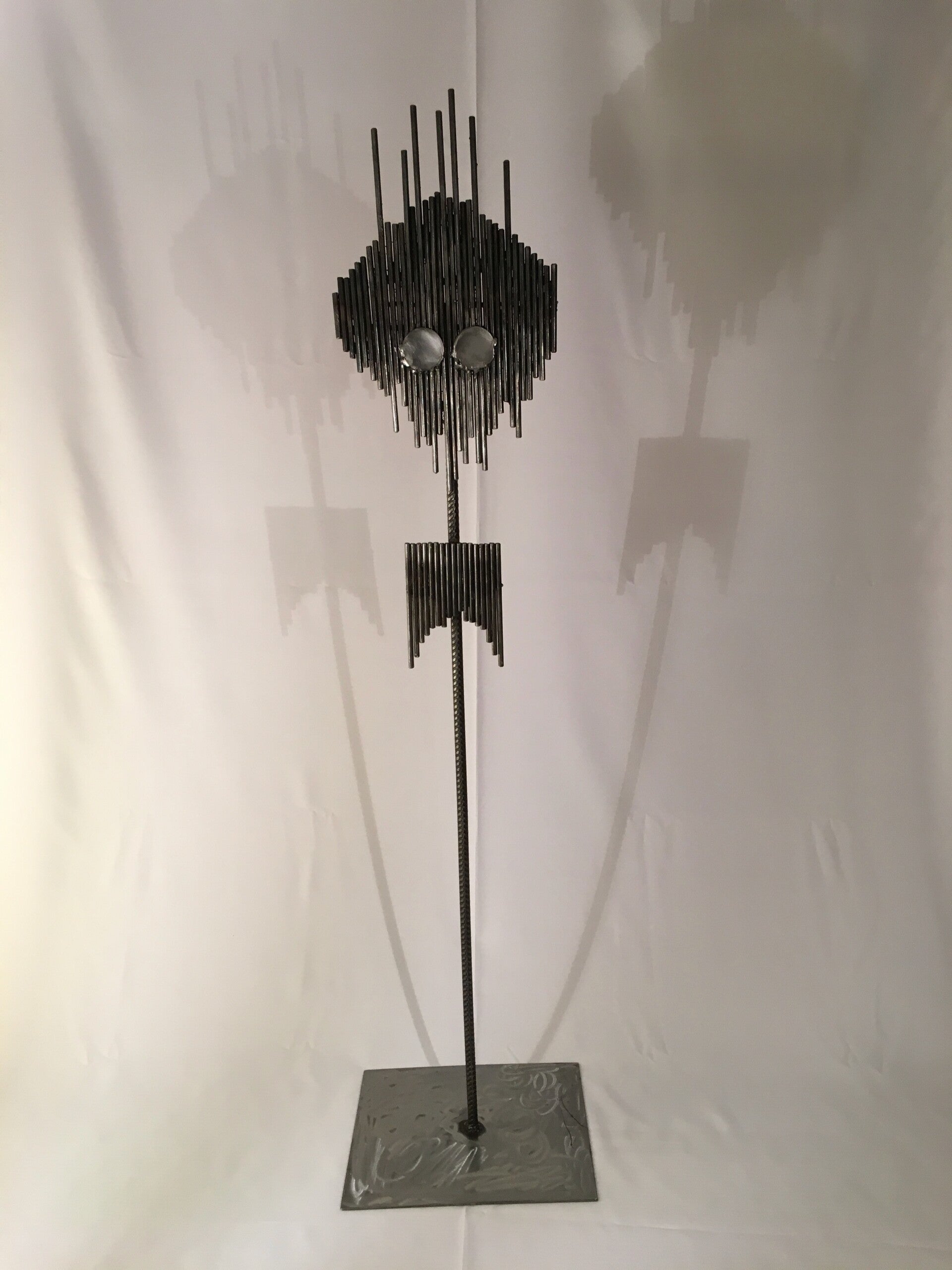 Stahlstab-Skulptur "7 up"