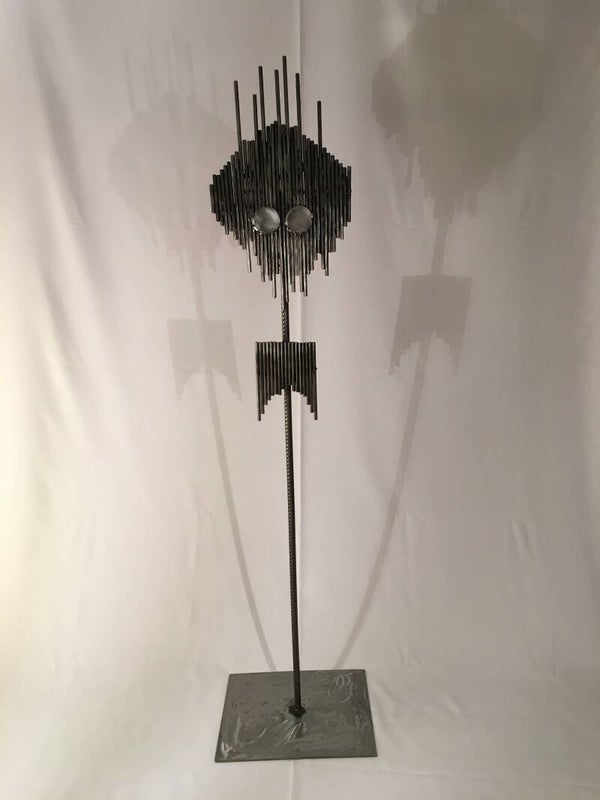 Stahlstab-Skulptur "7 up"