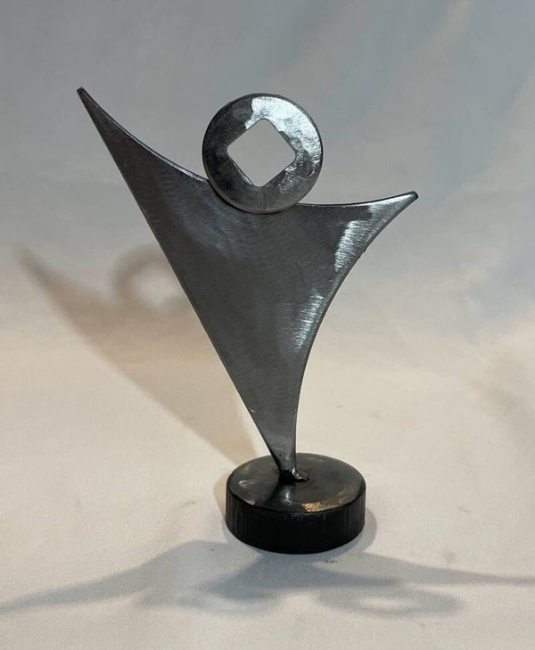 abstrakte Stahl-Skulptur "Tänzer 19"