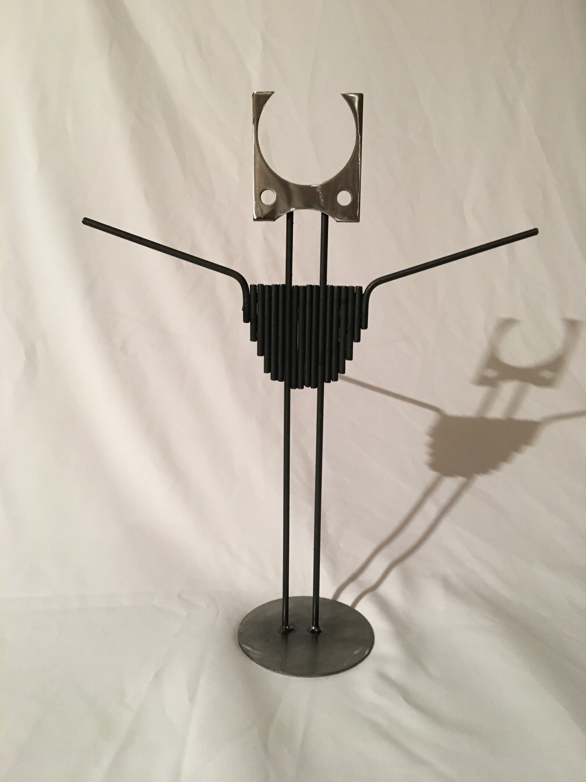 Stahlstab-Skulptur "Hohlkopf"