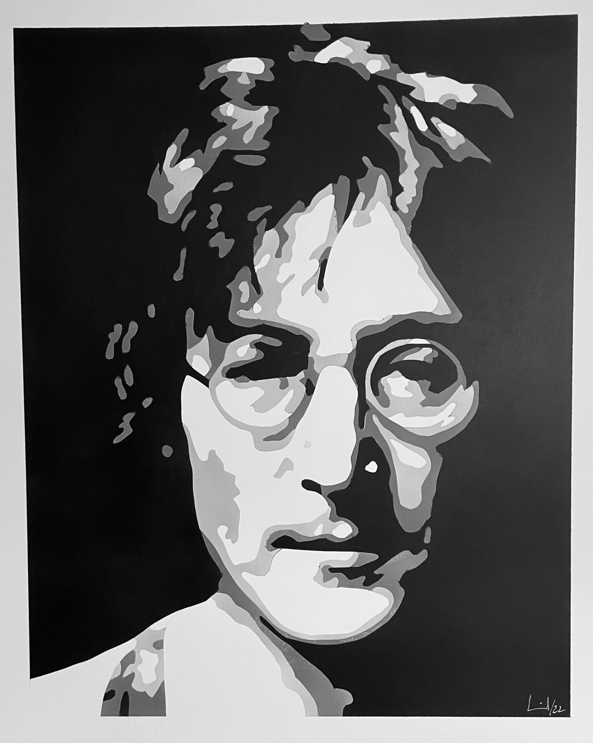 Airbrush-Portrait "John Lennon"