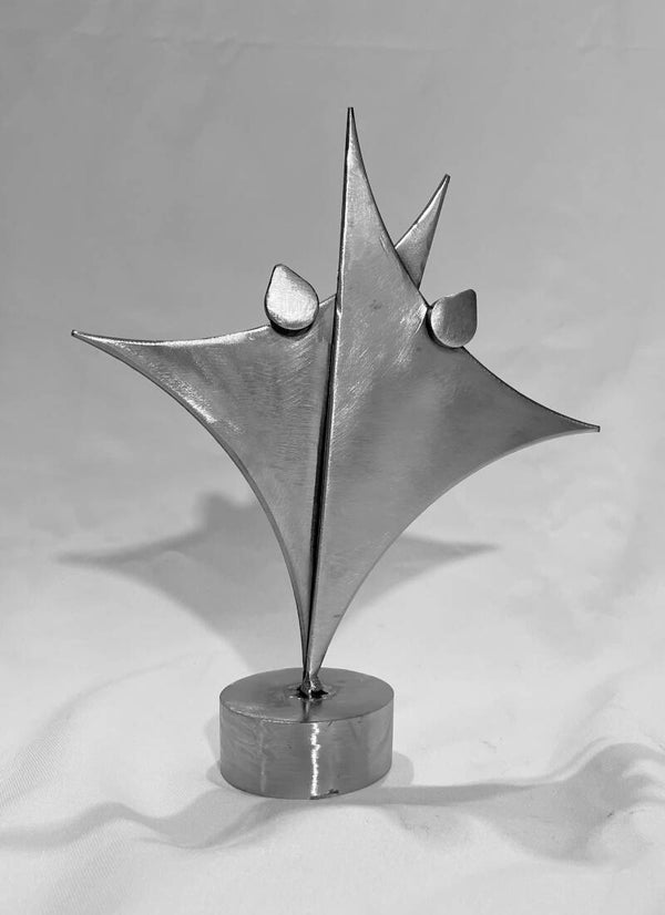 abstrakte Stahl-Skulptur "Tänzer 16"