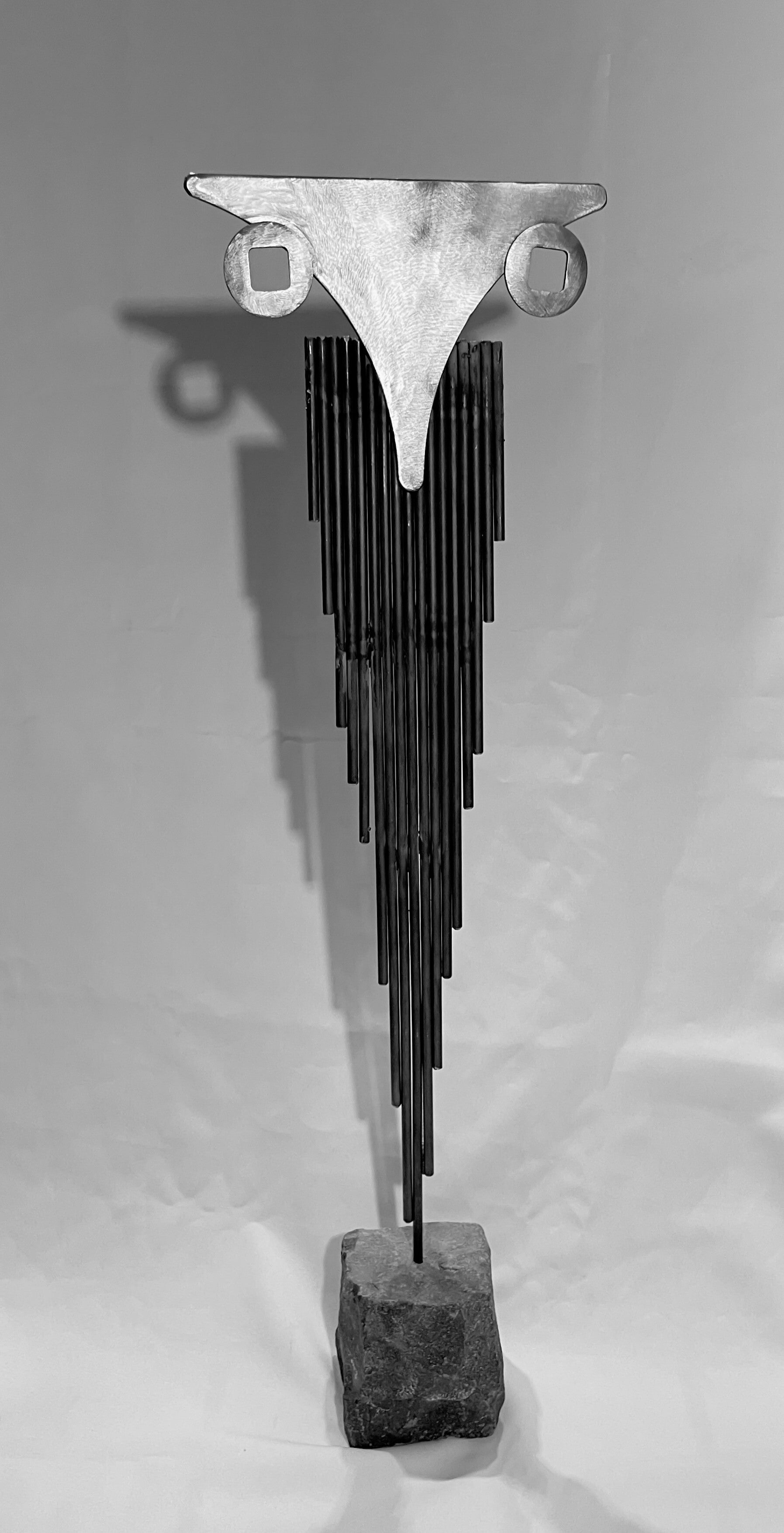 Stahlstab-Skulptur "eleganter Fuchs"