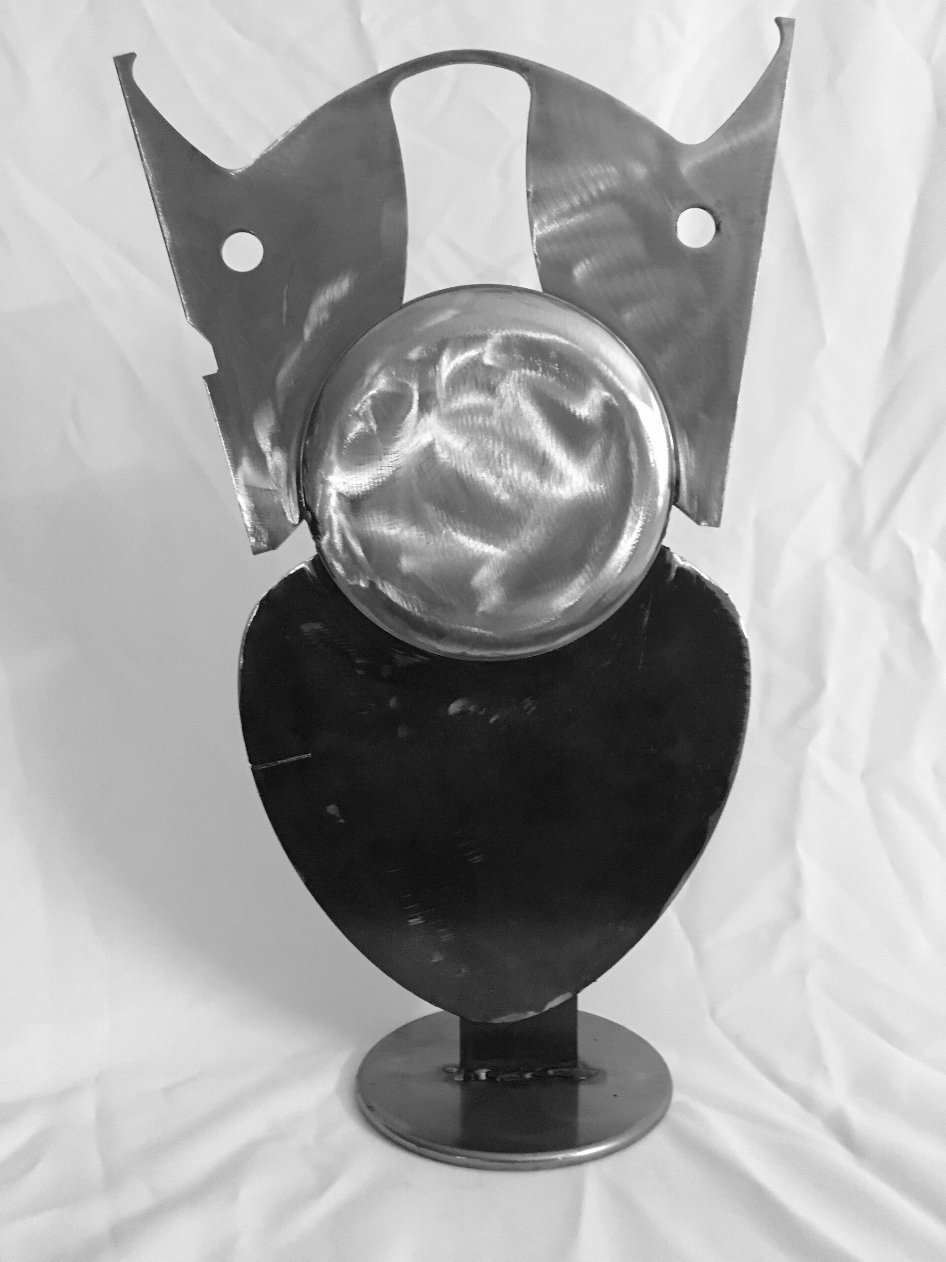 abstrakte Stahl-Skulptur "der Weise"