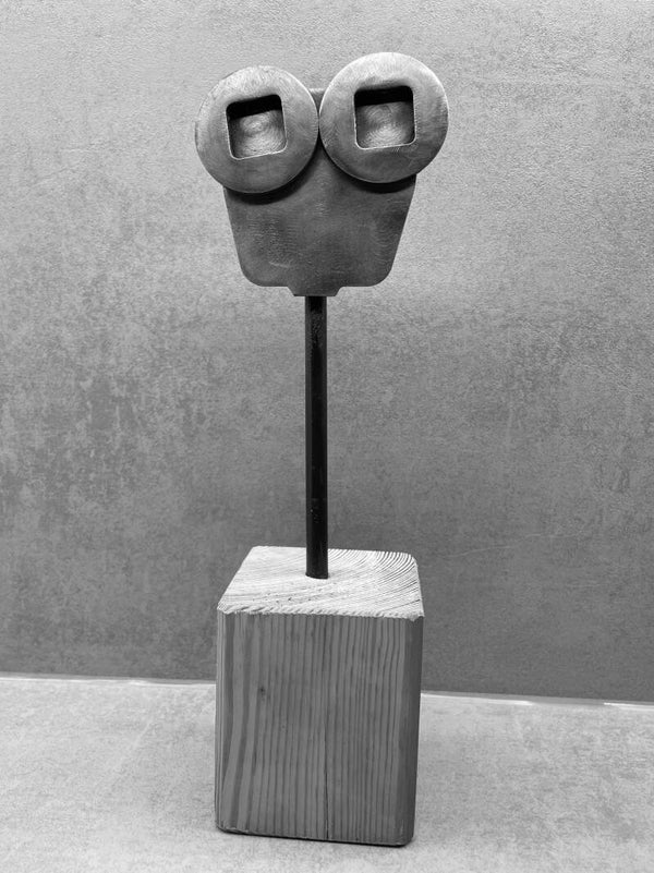 abstrakte Stahl-Skulptur "Melancholie"