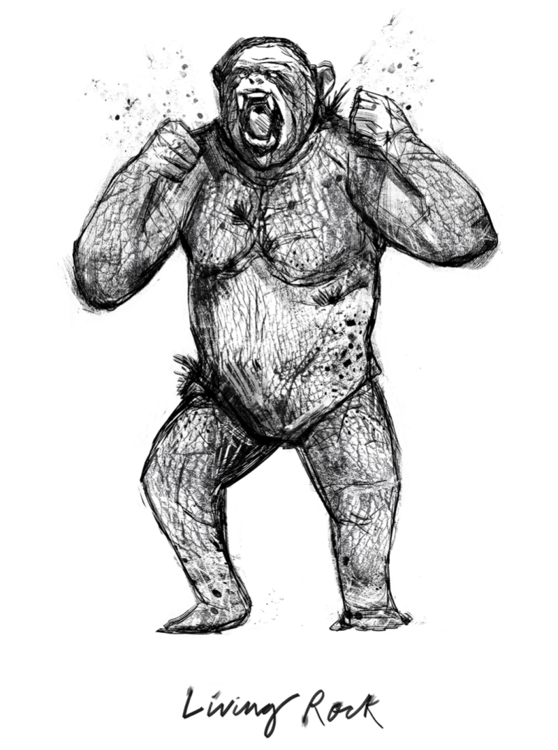 Hunting Darkness: Living Rock as described in From the Bay of Fangs