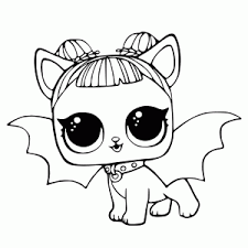 L.O.L Kleurplaat-doll-pet
