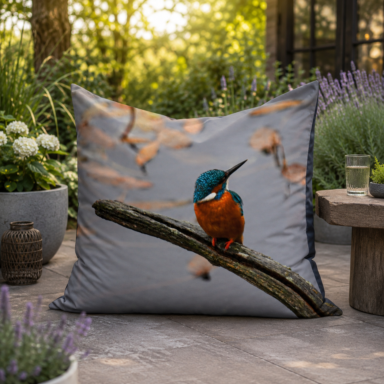 Outdoor zitzak ijsvogel