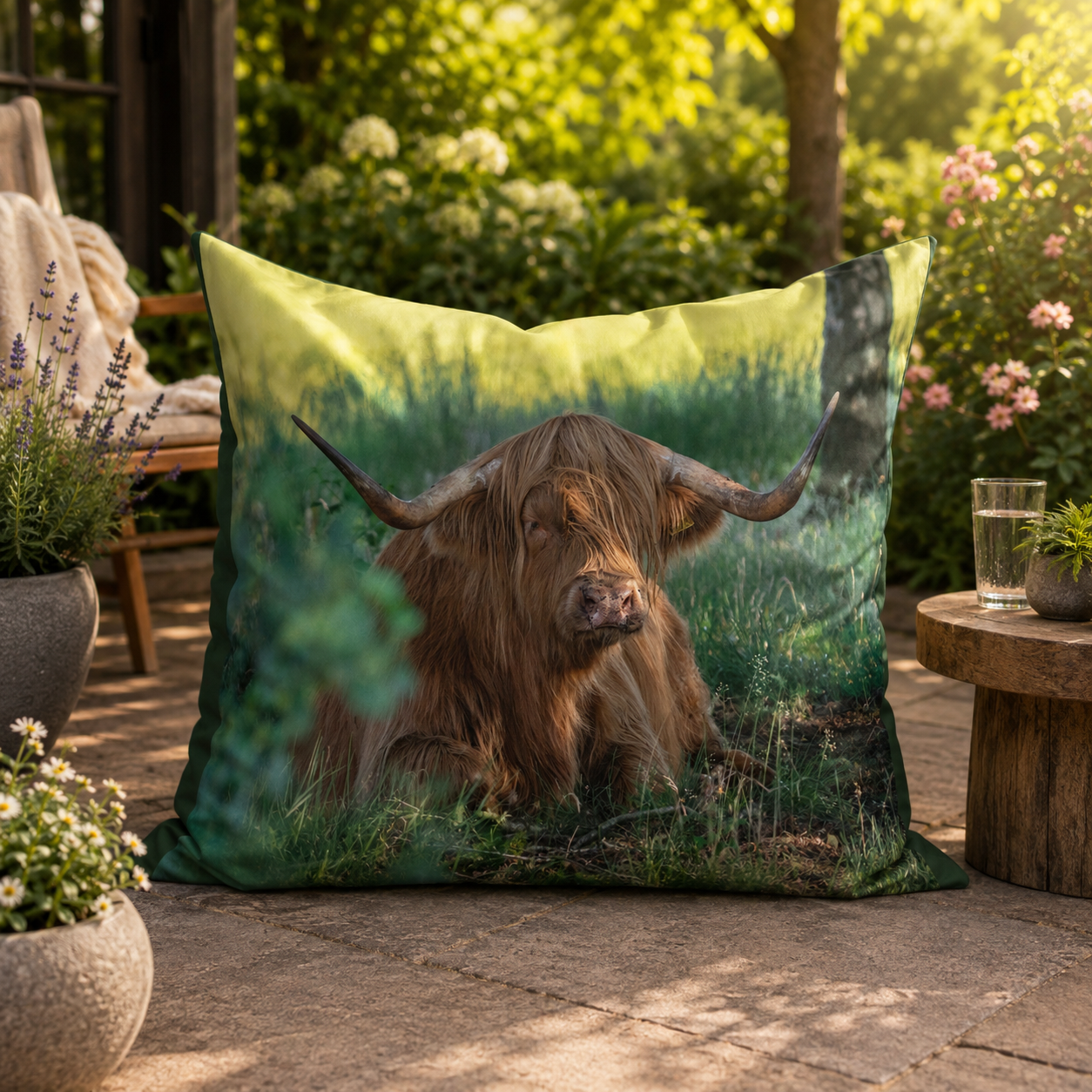 Outdoor zitzak Schotse hooglander
