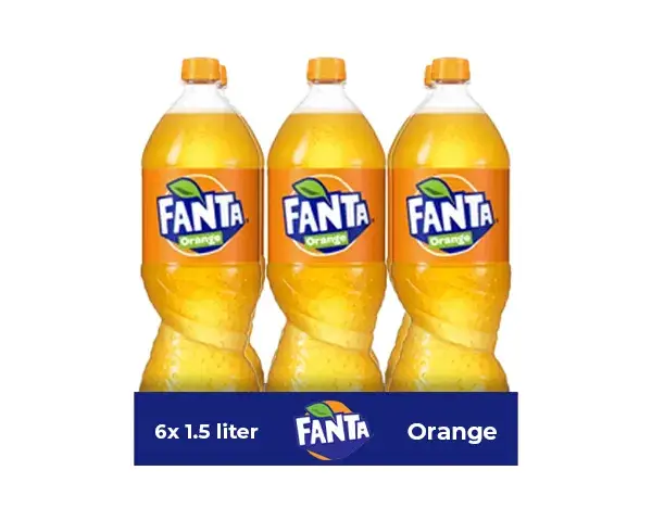 Fanta oranje 🍊 1.5 x 6