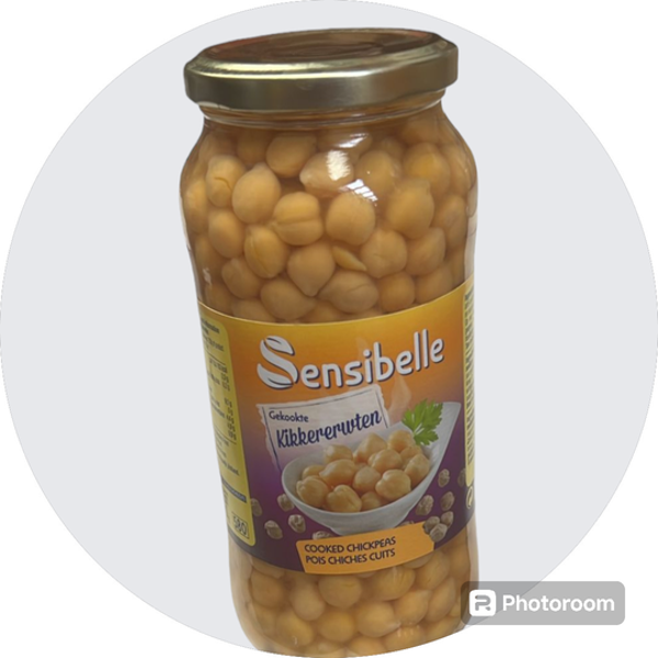 Kikkerewaten pot 540 g حمص مسلوق