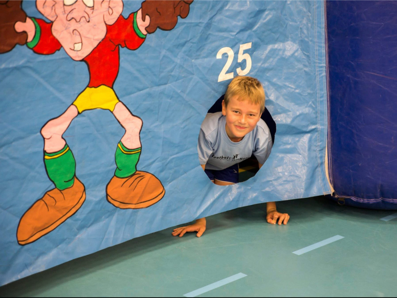 Voetbaldoel met punten sfeerbeeld 3