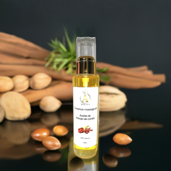 Aceite de masaje argán y canela 100 % bio
