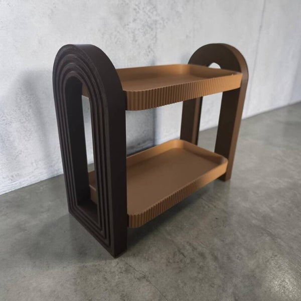 moderne 2 laagse opbergplank