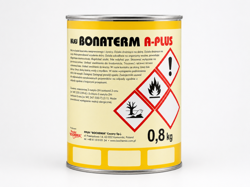 Bonaterm A-Plus profesionāla kontaktlīme auto salonam, porolonam, audumiem un mēbeļu apdarei ar augstu karstumizturību
