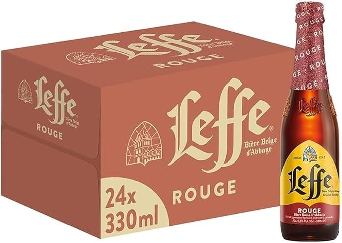 Leffe Rouge Birra Bottiglia - Pacco da 24x33cl vetro