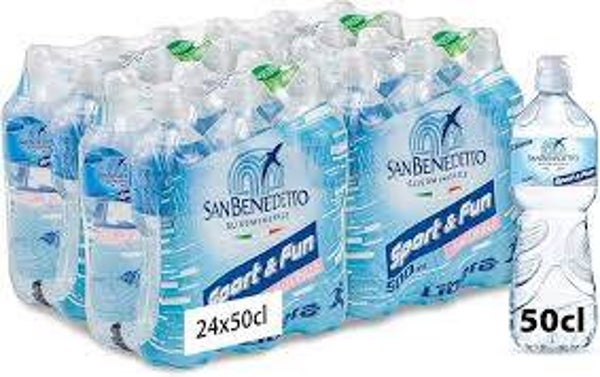 San Benedetto Acqua Libera Naturale 500 ml. x 24 Bottiglie Sport Pet