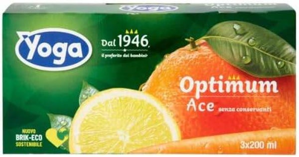 Yoga Succhi Ace Brick 200 ml. x 3 (24 Brick da 200 ml.