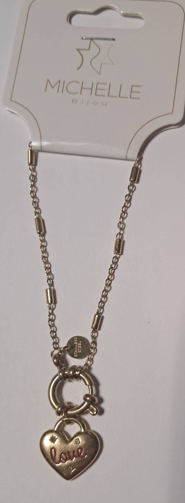 Gouden armband hart