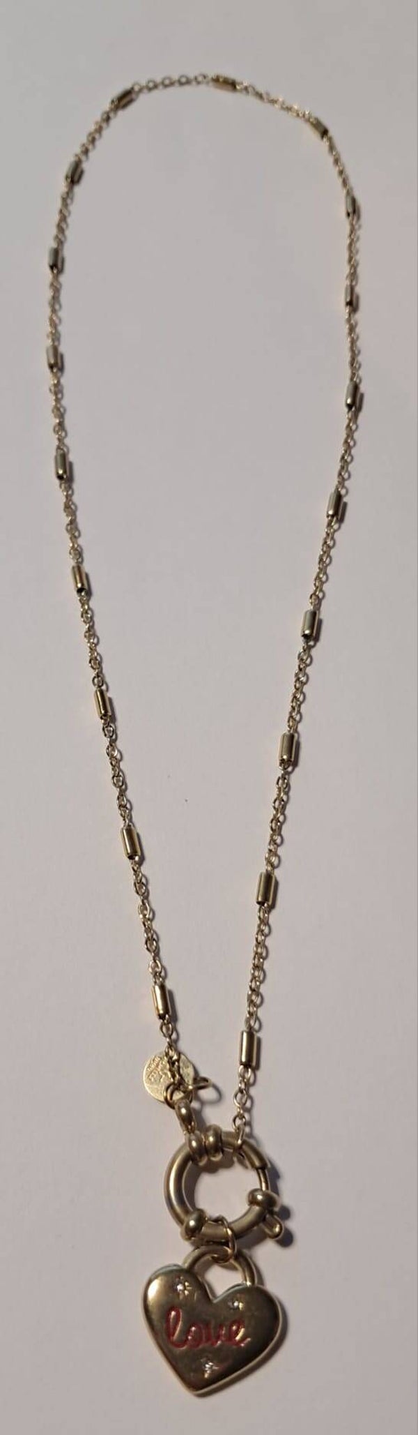 Gouden ketting hart