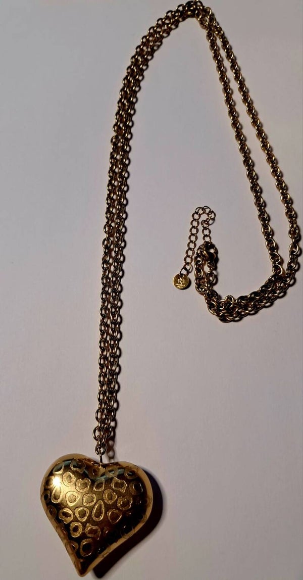 Gouden ketting hart