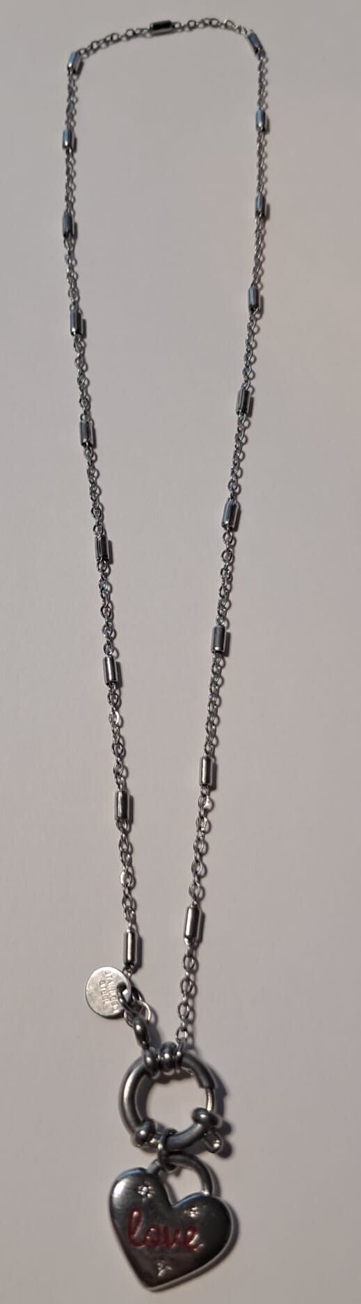Zilveren ketting hart