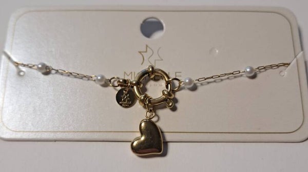 Gouden armband met hartje