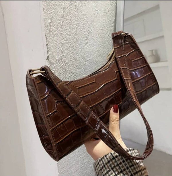 Croco tas bruin