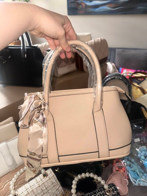 Leuke tas beige