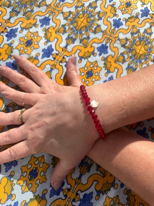 Armband oranje/rood