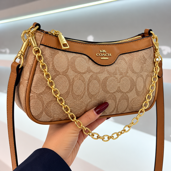 Designer inspired bag. Tan