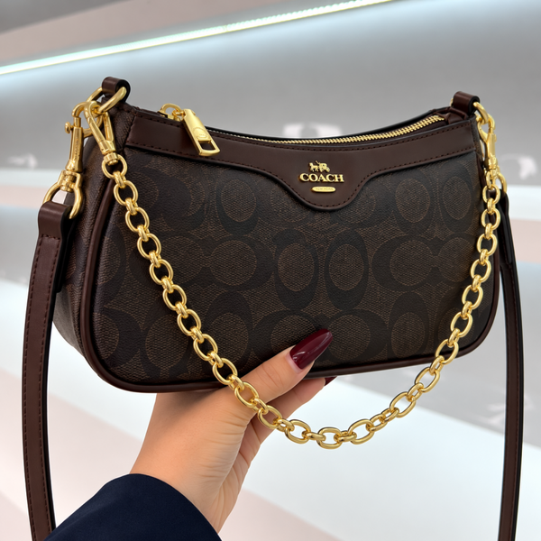 Designer inspired bag. Dark Brown