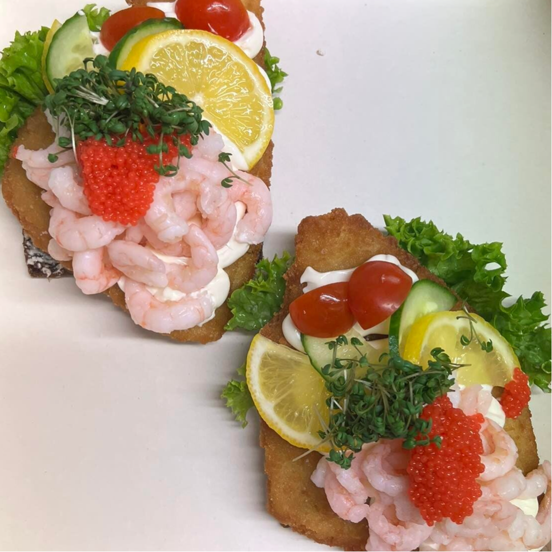 Fiskefilet med rejer